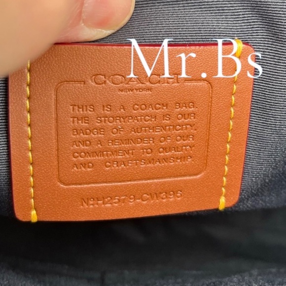 Coach Fiona Zip Tote Bag in Blue Metallic Purse - Picture 6 of 7